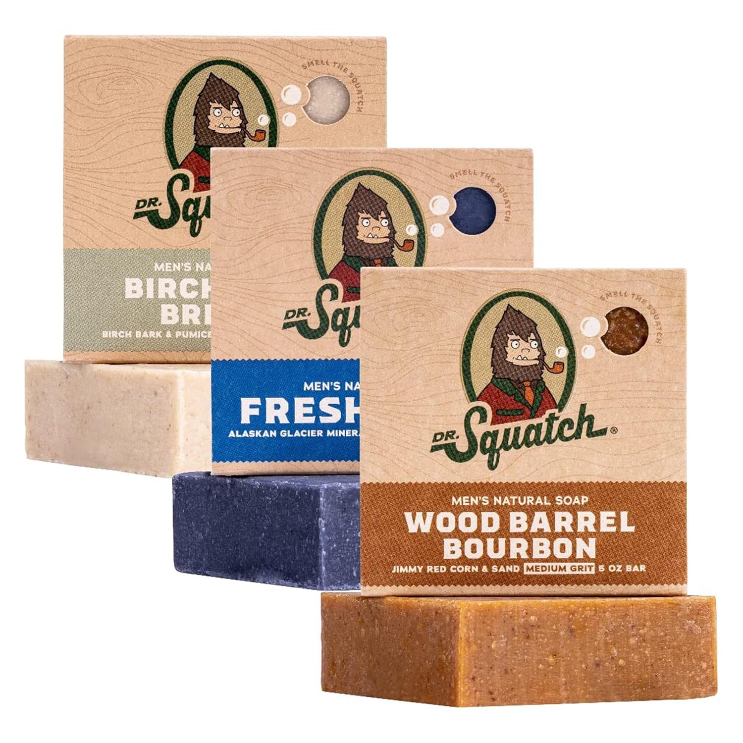 Natural Men's Soap Trio