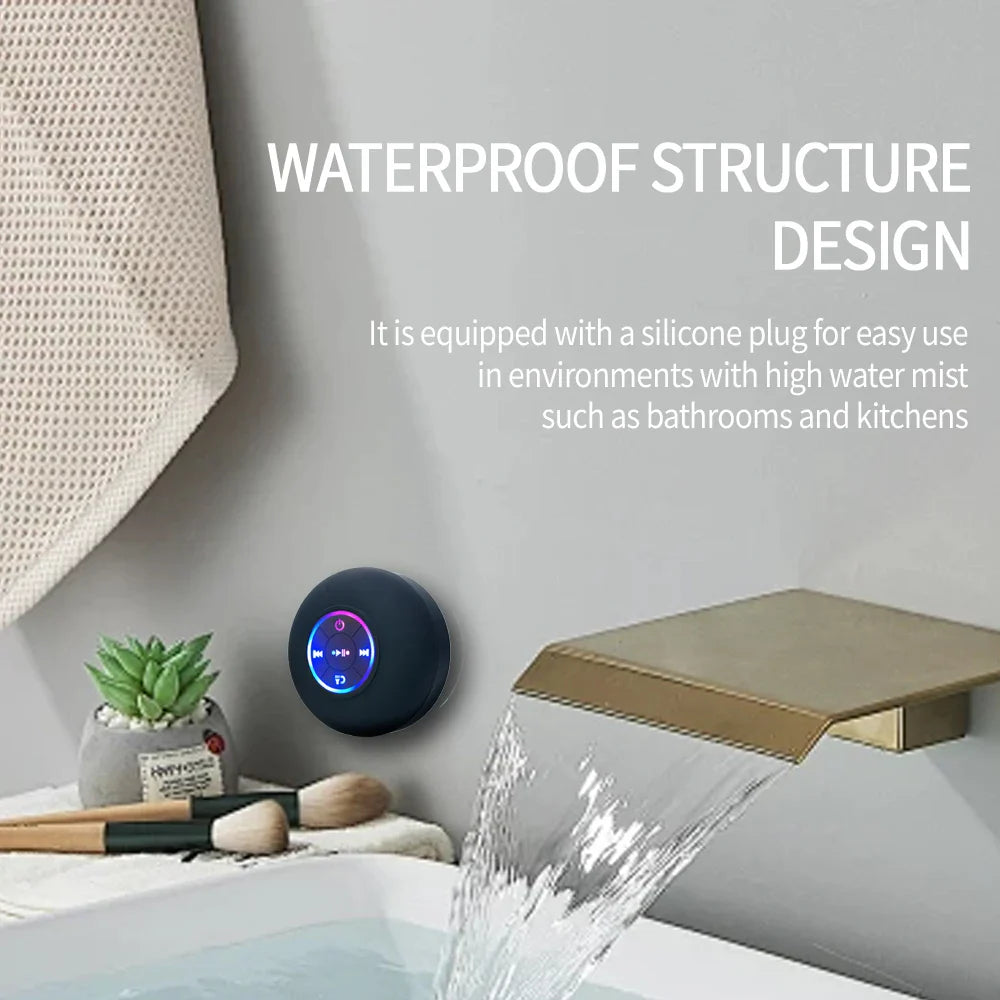 Portable Waterproof LED Speaker
